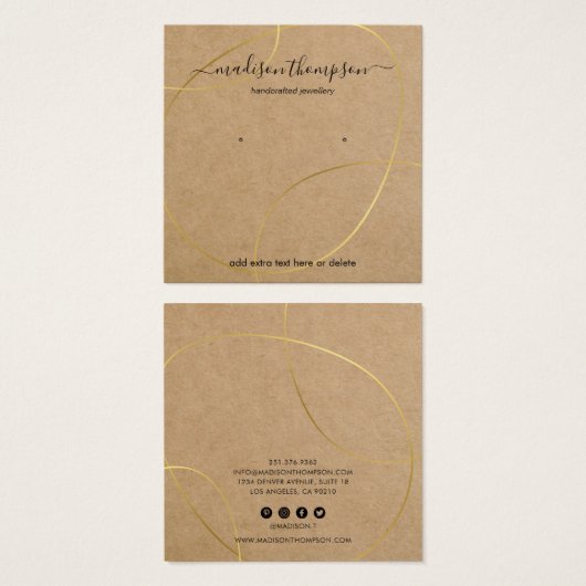 Rustic Chic Earring Display (Vorne & Hinten)