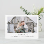 Rustic Chic | Einzelnes Foto Save The Date (Stehend Vorderseite)