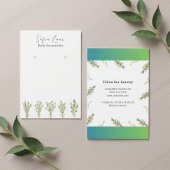Rustic Chic Foliage Kitchen Style Display Card