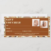 Rustic Chic Foto Collage Nail Salon Geschenkgutsch (Rückseite)