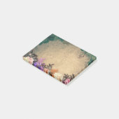 Rustic chic, french country, floral pattern,trendy post-it klebezettel (angewinkelt)