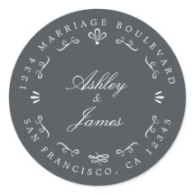 Rustic Chic Future Mr. Wedding Rücksendeadresse