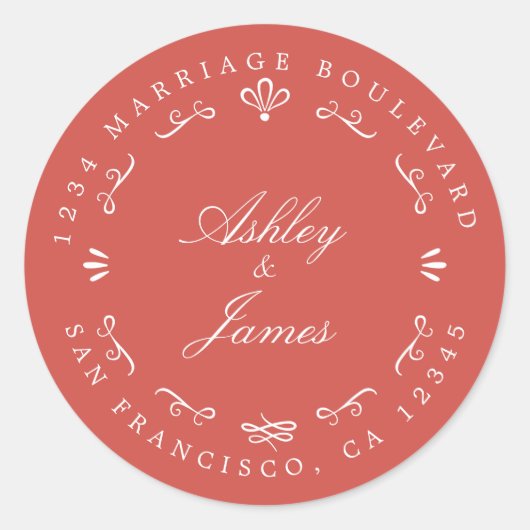 Rustic Chic Future Mr. Wedding Rücksendeadresse Runder Aufkleber (Vorderseite)