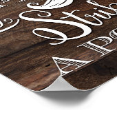 Rustic Chic GRAB A PROP STRIKE A POSE signieren Pr Poster (Ecke)