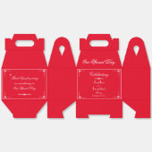 Rustic Chic Romantic Red Elegante Wedding Vielen D Geschenkschachtel (Ungeklappt)