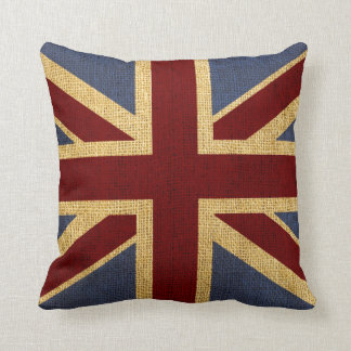 Rustic Chic Union Jack Kissen
