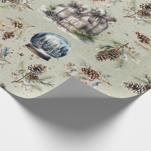 Rustic Christmas Geschenkpapier (Ecke)