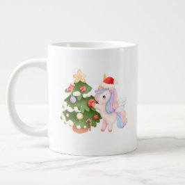 Rustic Christmas Mug – Cozy Holiday Hot Chocolate  Jumbo-Tasse
