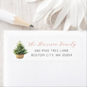 Rustic Christmas Tree In Basket Address (Insitu)