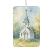 Rustic Church Path in Wildflower Meadow Autolufterfrischer (Vorderseite)