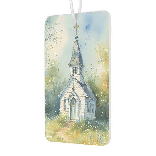 Rustic Church Path in Wildflower Meadow Autolufterfrischer (Links)