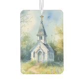 Rustic Church Path in Wildflower Meadow Autolufterfrischer (Rückseite)