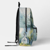 Rustic Church Path in Wildflower Meadow Bedruckter Rucksack (Links)