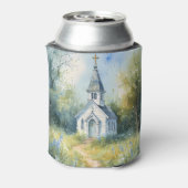 Rustic Church Path in Wildflower Meadow Dosenkühler (Kanne Rückseite)