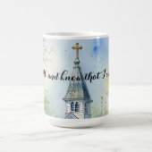Rustic Church Path in Wildflower Meadow Editable Kaffeetasse (Mittel)