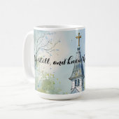 Rustic Church Path in Wildflower Meadow Editable Kaffeetasse (Vorderseite Links)