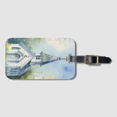 Rustic Church Path in Wildflower Meadow Gepäckanhänger (Vorderseite (Horizontal))