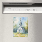 Rustic Church Path in Wildflower Meadow Magnet (In Situ (Geschirrspüler))