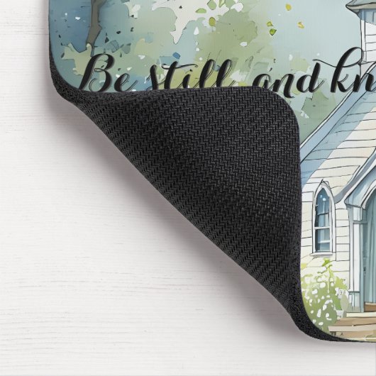 Rustic Church Path in Wildflower Meadow Mousepad (Ecke)