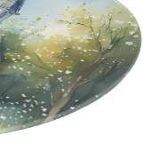 Rustic Church Path in Wildflower Meadow Schneidebrett (Ecke)