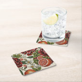 Rustic Citrus Floral summer  Bridal Shower Rechteckiger Pappuntersetzer (Vor Ort)