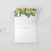 Rustic Citrus Garden Danke Karte (Innenseite)