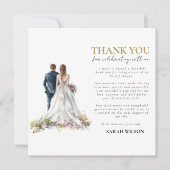 Rustic Classic Boho Floral Vielen Dank (Vorderseite)