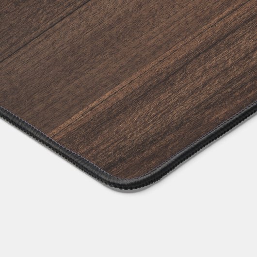 Rustic Classic Monogram Script Name Personalisiert Schreibtischunterlage (Ecke)