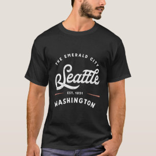 Rustic Classic Seattle Washington 1851 US-amerikan T-Shirt
