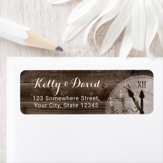 Rustic Clock Candelabra Fairytale Wedding Address (Insitu)