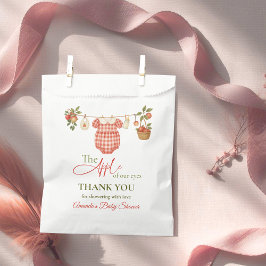 Rustic Clothesline Apple Locally Grown Baby Shower Geschenktütchen