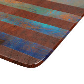 Rustic Coastal Glass Cutting Board Schneidebrett (Ecke)