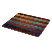 Rustic Coastal Glass Cutting Board Schneidebrett (Ecke)