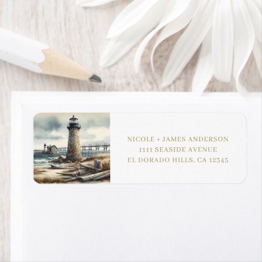 Rustic Coastal Lighthouse Seaside Beach Wedding (Insitu)