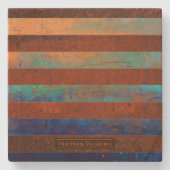 Rustic Coastal Stone Coasters Steinuntersetzer (Vorderseite)