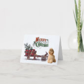 Rustic Cocker Spaniel Weihnachten (Vorderseite)