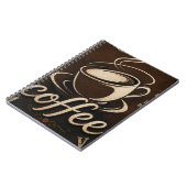 Rustic Coffee Bar Decor Gift Notizblock (Linke Seite)