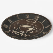 Rustic Coffee Bar Decor Gift Pappteller (Schrägansicht)