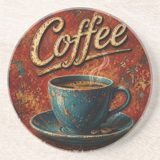 Rustic Coffee Getränkeuntersetzer (Vorne)