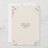 Rustic Coffee Shop Baby wird Baby-Dusche Einladung (Rückseite)