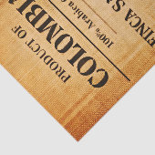 Rustic Colombian Coffee Burlap Sack FC6 Decoupage Seidenpapier (Ausschnitt)