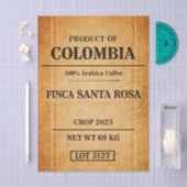 Rustic Colombian Coffee Burlap Sack FC6 Decoupage Seidenpapier (Handwerk)