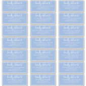 Rustic Cornflower Blue Guest Address Labels (Vorderseite)