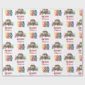 Rustic Corporate Business Logo Christmas Geschenkpapier (Flach)