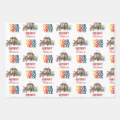 Rustic Corporate Business Logo Christmas Geschenkpapier Set (Vorderseite 2)