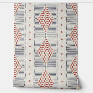 Rustic Cottage Americana Heritage Blue Red White Tapete