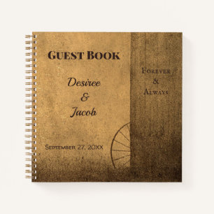 Rustic Country Barn Vintager Western Gästebuch Notizblock