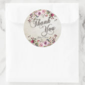 Rustic Country Barn Wedding Peonies Mason Jar Runder Aufkleber (Tasche)