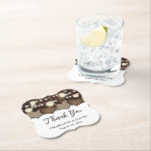 Rustic Country Barn Wedding Vielen Dank Untersetzer (Vor Ort)