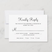Rustic country barn wood wedding RSVP karte (Vorderseite)